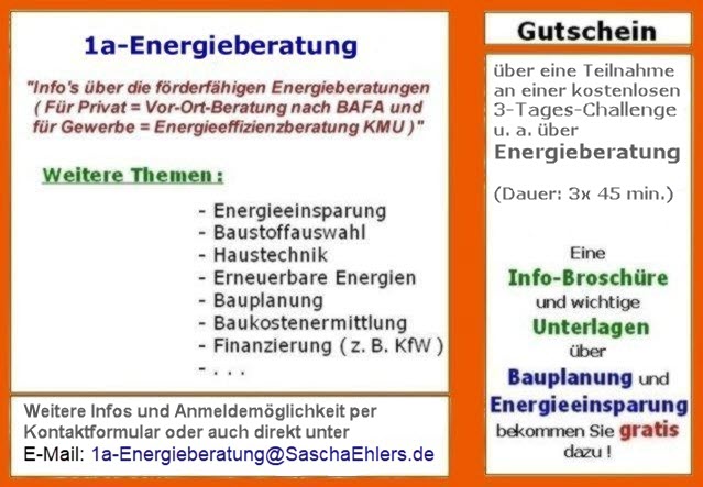 Gutschein Energieberatung.